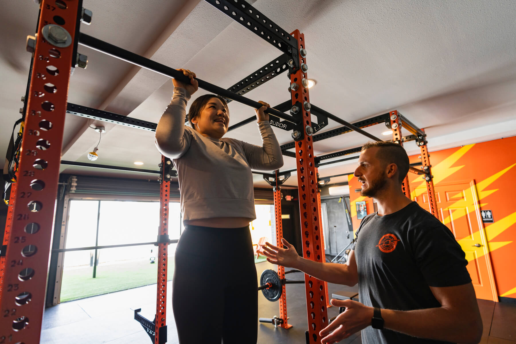 Pull ups Nana and Chaz